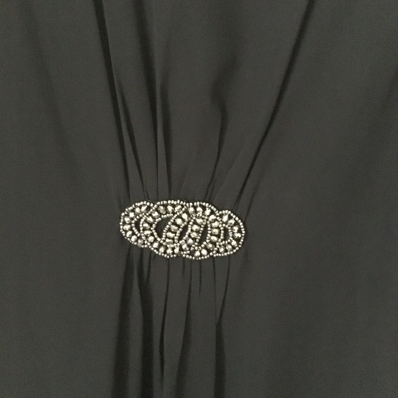 Style & Co flowing BLACK DRESS. Misses 16. NWT - Picture 5 of 7